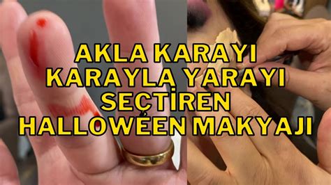 KARAYLA YARAYI SEÇTİREN HALLOWEEN MAKYAJI BU NASIL MAKYAJ