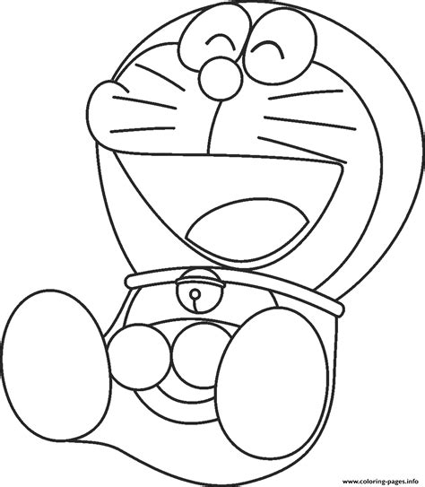 Laughing Doraemon 48e9 Coloring Page Printable