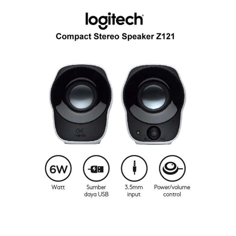 Jual Speaker Compact Stereo Logitech Z121 Original Garansi Resmi