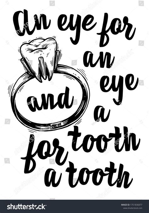 eye eye tooth tooth vector graphic stock vector royalty
