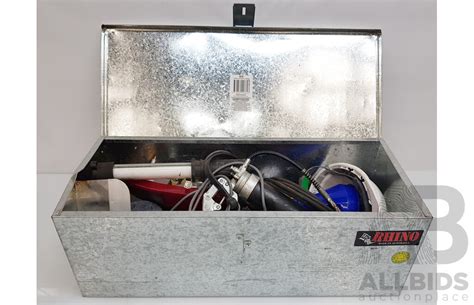 Rhino Galvanised Tool Box With Lot 1494754 ALLBIDS