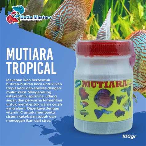 Jual Tropical Pearl Mutiara Tropical Pellet Ikan Cupang Halus Pakan