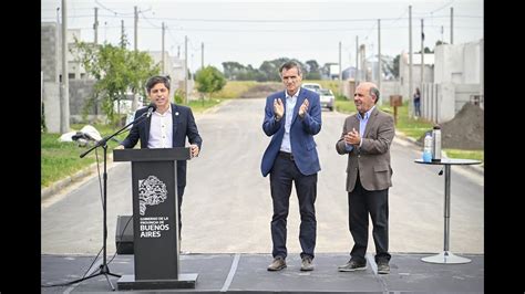 Kicillof inauguró obras de pavimentación y una nueva estación