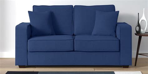 Buy Hugo 2 Seater Sofa In Denim Blue Colour By Casacraft Online