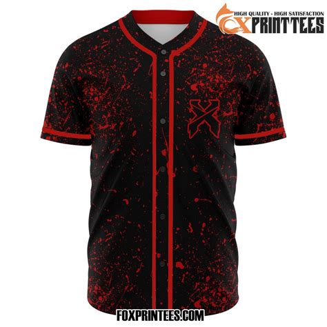 Excision Jersey With Blood Patter Edm Rave Outfits Fox Print Tees