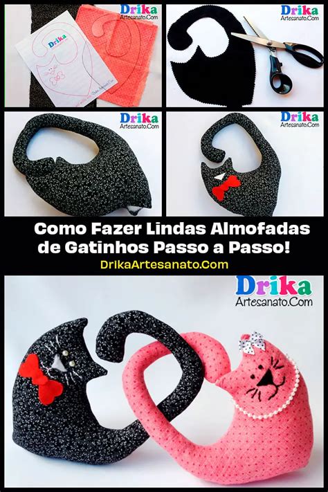 Como Fazer Lindas Almofadas De Gatinhos Passo A Passo