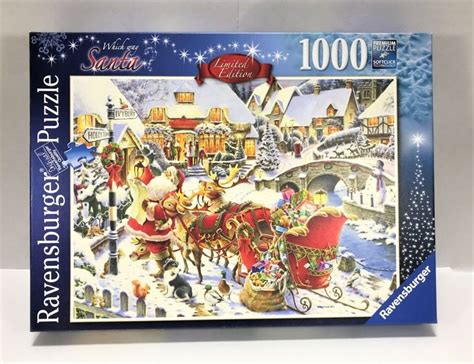 Ravensburger Limited Edition 1000 Piece Jigsaw Puzzle Which Way Santa Complete 4005556190164