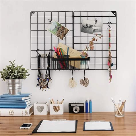 16x12 Wire Grid Panel 2 Pack Wall Grid Panels Board Photo Picture Display Panel