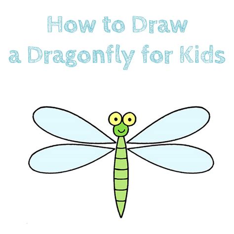 How To Draw A Dragonfly