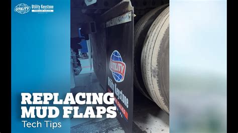 How To Replace A Mud Flap On A Semi Trailer Youtube