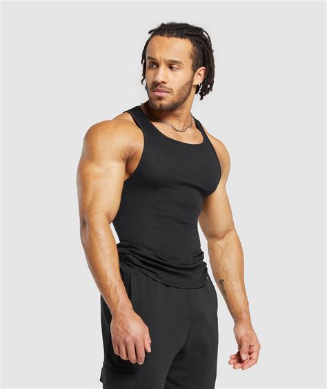 Gymshark Ribbed Tank 3 Pack Black Gymshark