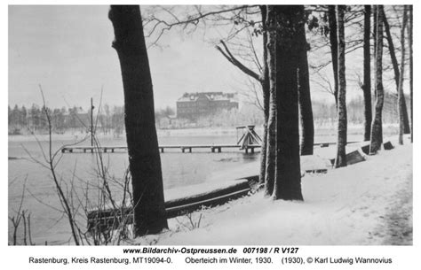 A Black And White Photo Of Trees In The Snow Near A Body Of Water With