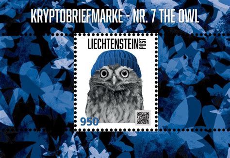 Crypto Stamp Liechtenstein Nr The Owl Gr N Postfrisch Kaufen Auf