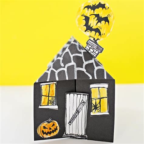 3d Spooky Paper Haunted House Craft