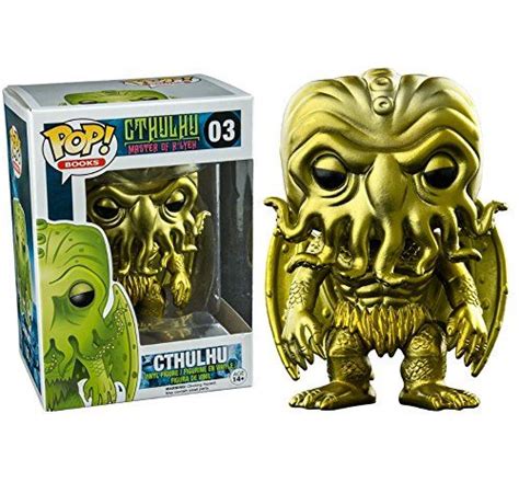 Funko Cthulhu Pop Books Cthulhu Vinyl Figure 03 Gold Figurine Vinyl