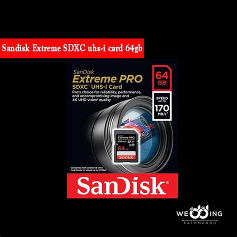 Sandisk 64gb Extreme Pro Sdxc Uhs I Card C10 U3 V30 4k Uhd Sd Card