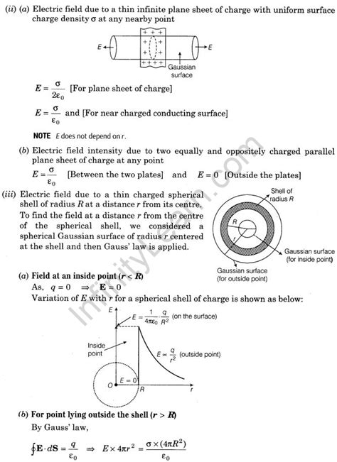 Important Questions For Cbse Class 12 Physics Gausss Law