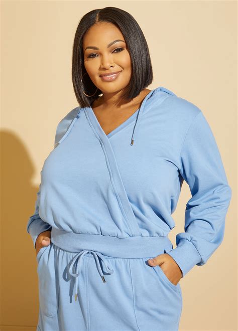 Plus Size Hoodie Plus Size Sweatshirt Athleisure Matching Set