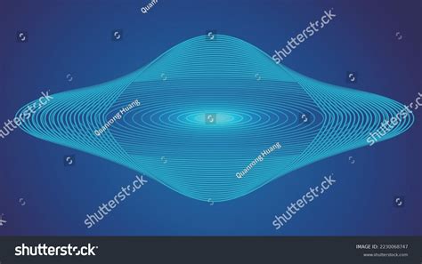 3d Rendering Blue Creative Modern Arc Stock Vector Royalty Free