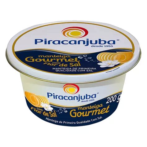 Manteiga De Primeira Qualidade Flor De Sal Piracanjuba Gourmet Pote