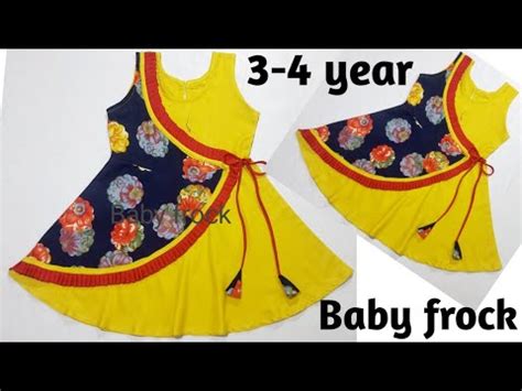 Baby Frock Angrakha Style Baby Frock Cutting And Stitching YouTube