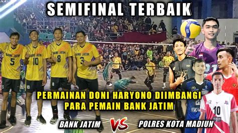 Sengit Semifinal Piala Kapolres Cup Polres Kota Madiun Vs Bank Jatim