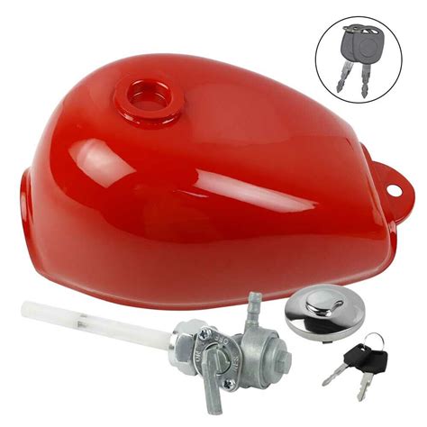 Red Steel Fuel Gas Tank For Honda Monkey Bike Mini Trail Z50 Z50J Z50R