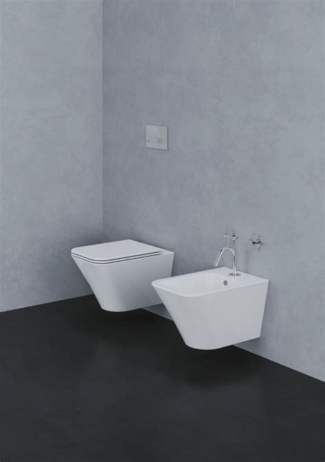 Wc Sospeso In Ceramica BUILD Wc Sospeso Azzurra Ceramica