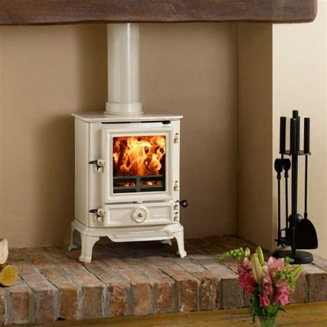 Stovax Brunel 1a White Multi Fuel Stove Freestanding Fireplace Wood