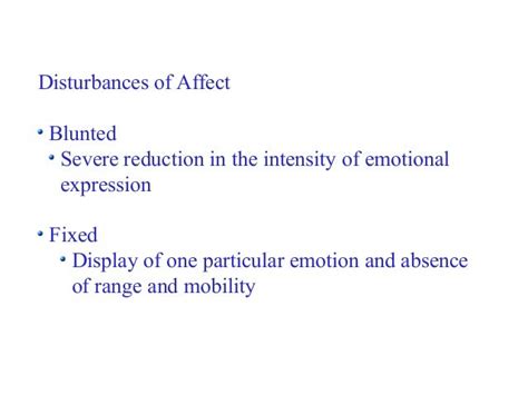 Disorders Of Emotion