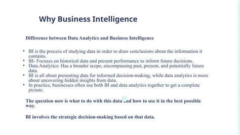 Introduction To Business Intelligence Definition And Types Ppt