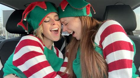 Nadia Foxx And Serenity Cox As Horny Elves Cumming In Drive Thru With Remote Controlled Vibrators