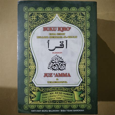 Jual Buku IQRO Bendel KECIL Jilid 1 6 Plus JUZ AMMA Terjemah 10 5