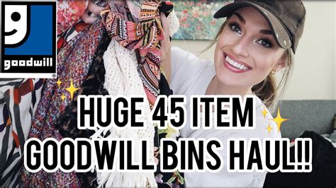 Huge 45 Item Goodwill Outlet Bins Thrift Haul Amazing Finds To Resell On Poshmark For A