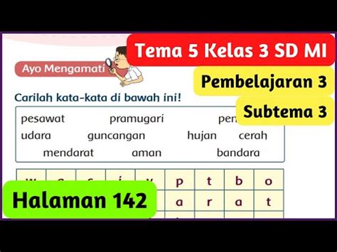 Kunci Jawaban Tema Kelas Halaman Pembelajaran Subtema