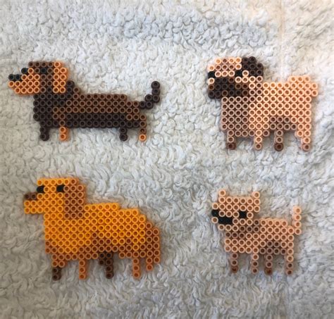 Cute Puppy Sprites Perler Bead Art Golden Retriever | Etsy