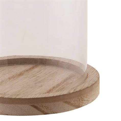 Dijk Natural Collections Stolp Glas Houten Bruin Plateau D X