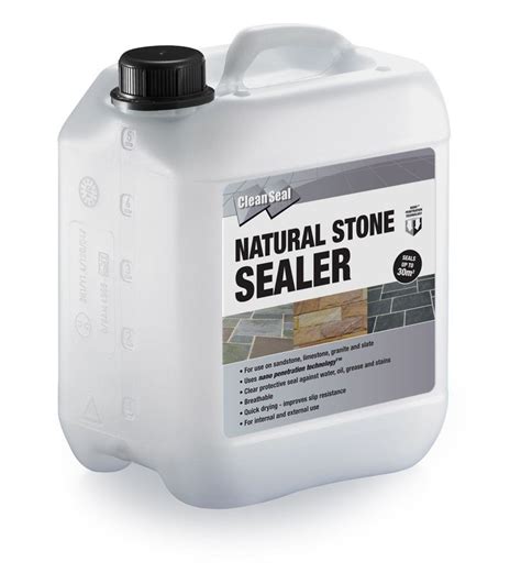 £27 Clean Seal Natural Stone Sealer 5 L Departments Diy At Bandq Patio Paving Sealer