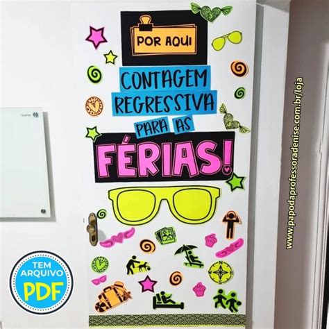 Decora O Para Porta De F Rias Papo Da Professora Denise