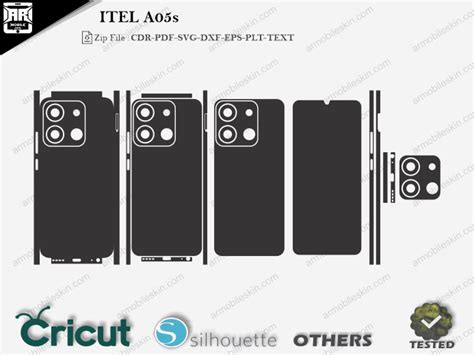 ITEL A58 Pro 4G Skin Template Vector ARMOBILESKIN