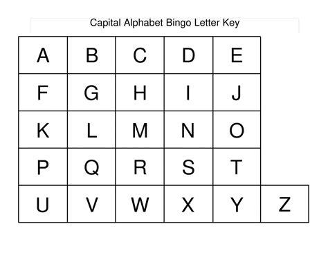 Printable Alphabet Capital Letters 101 Activity