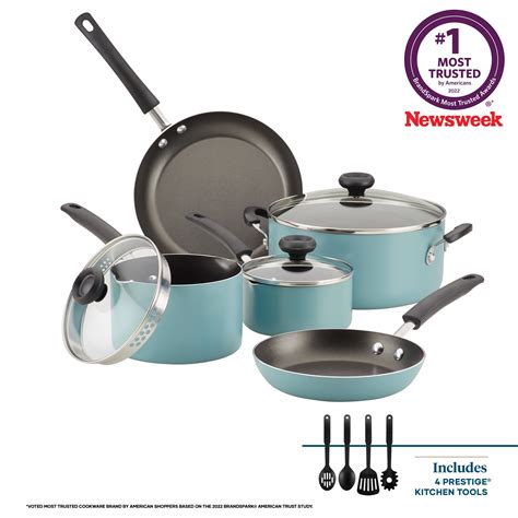 Farberware Piece Easy Clean Nonstick Pots And Pans Cookware Set