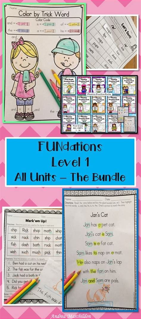 Compatible Printables For Fundations Level 1 Edition 2 Phonics