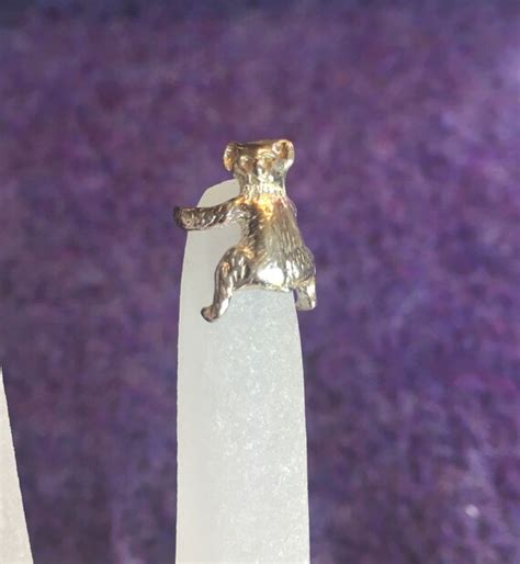 Koala Ear Cuff Sterling Silver Gem