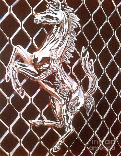 Ferrari Prancing Horse Painting By Richard John Holden Ra Fine Art