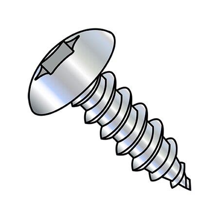 Zoro Select Thread Forming Screw, 1/4"-14 x 2 in, Zinc Plated Steel ...