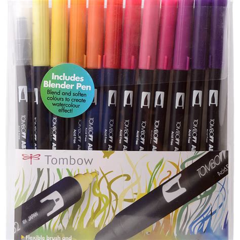 Tombow Abt Dual Brush Pens Sunset Colours Pack Of Abt C