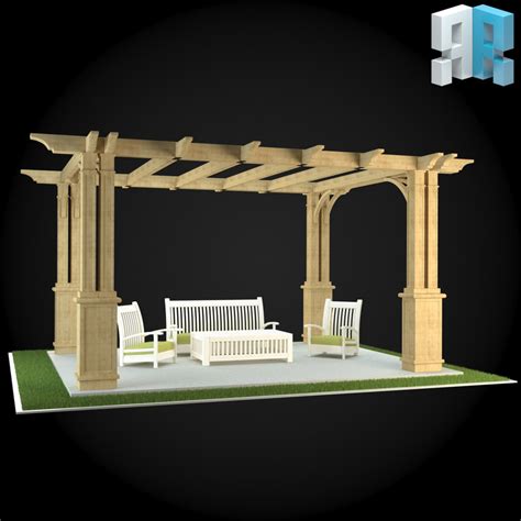 Pergola 3d Model