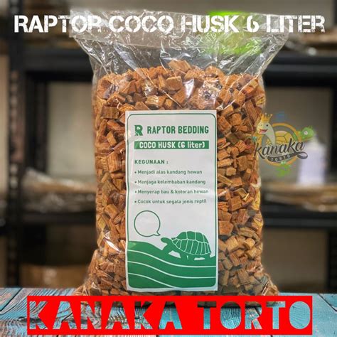 Jual Raptor Coco Husk 6 Liter Alas Kandang Hewan Reptil Kadal Torto