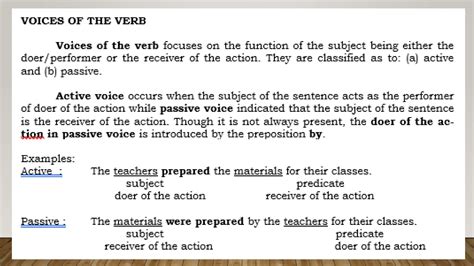 Active And Passive Voice Ppt Pptx